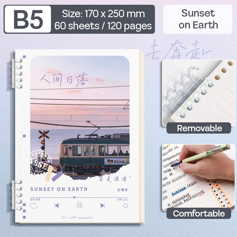 Binder Note B5 Cover Waterproof Halaman Bergaris SFNNB560