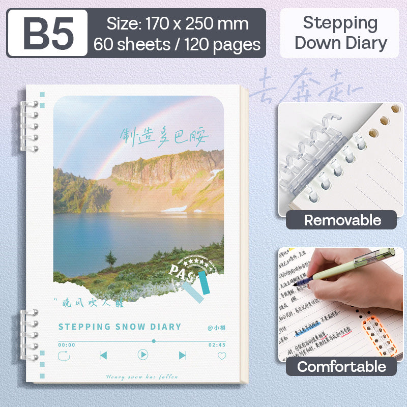 Binder Note B5 Cover Waterproof Halaman Bergaris SFNNB560