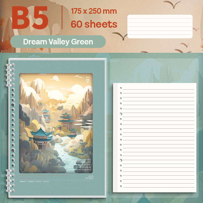 Binder Note B5 Cover Waterproof Halaman Bergaris SFNNB560