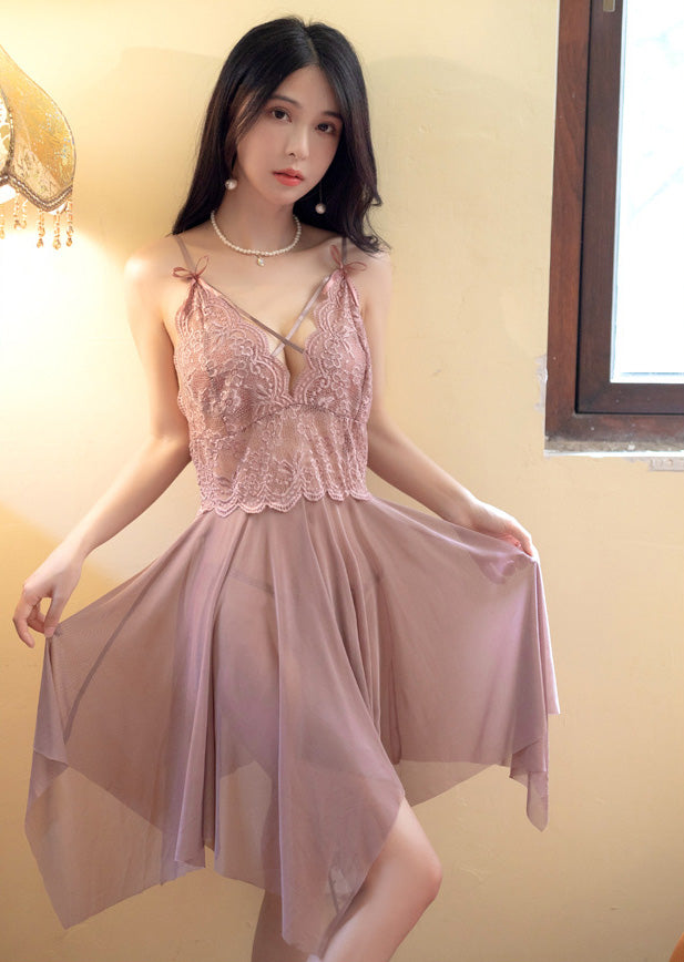 Lingerie Babydoll Upper Lace X Strap Front SUD132