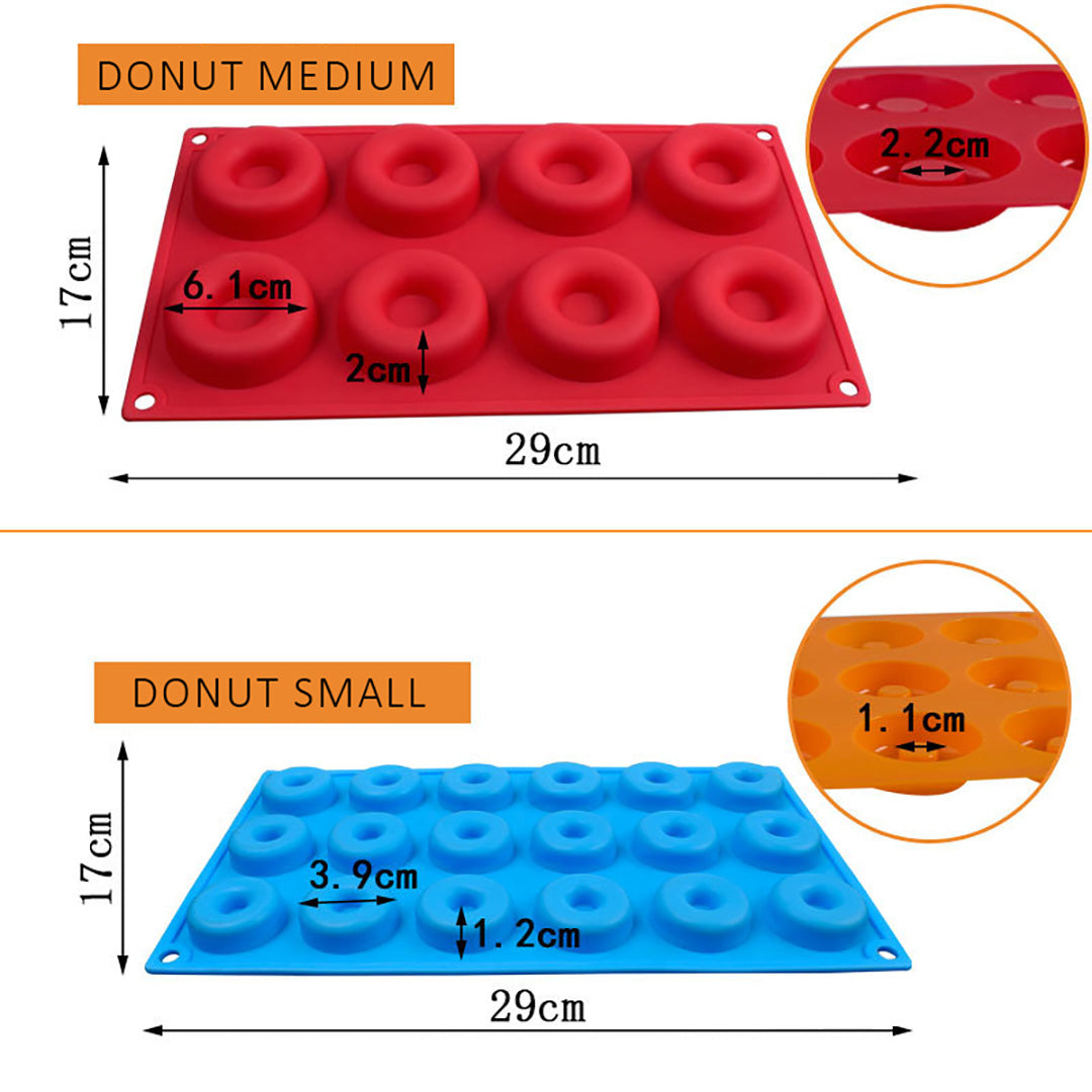Cetakan Donat Silikon Donuts Silicone Mold Loyang Baking Kue