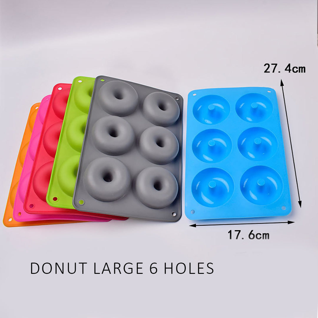 Cetakan Donat Silikon Donuts Silicone Mold Loyang Baking Kue