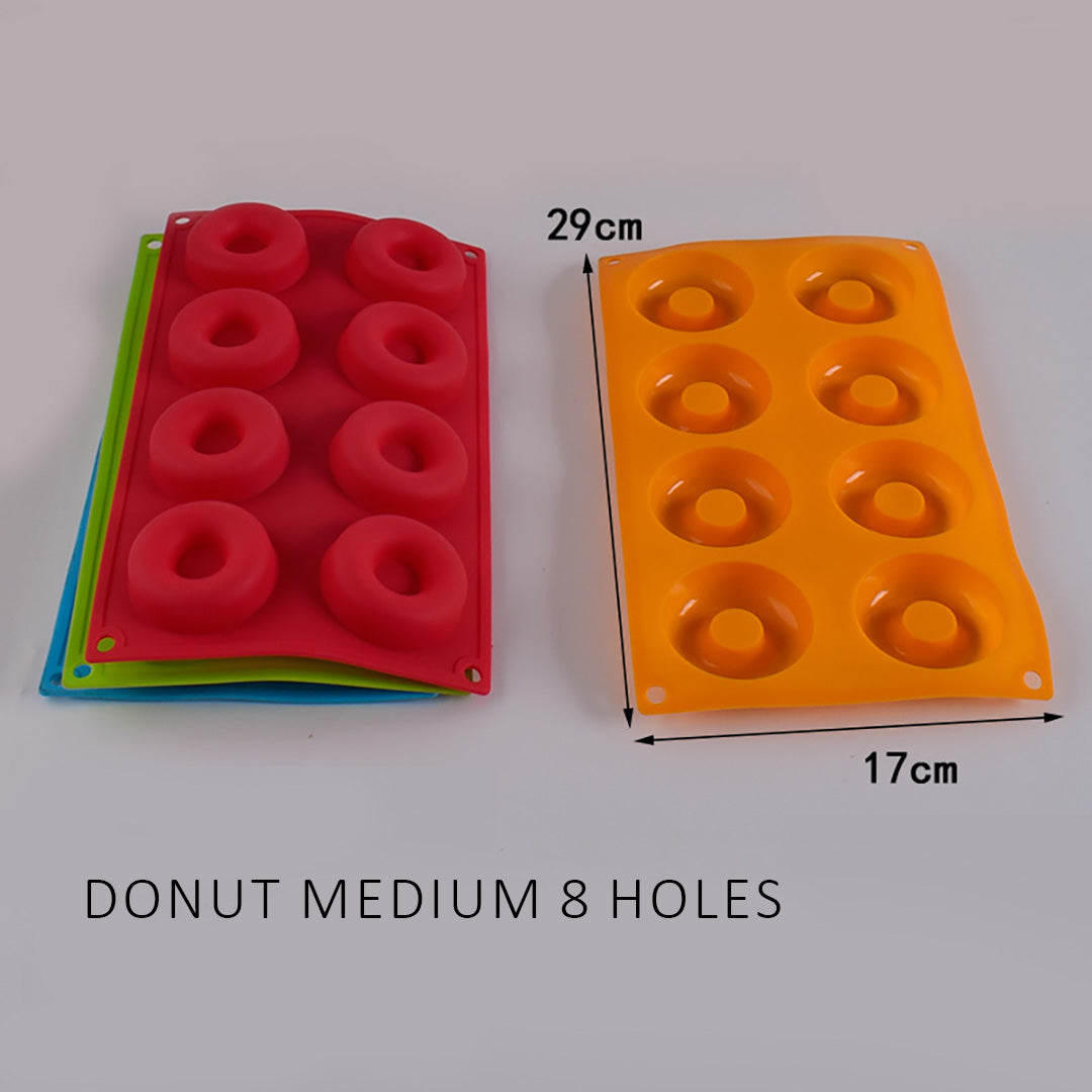 Cetakan Donat Silikon Donuts Silicone Mold Loyang Baking Kue