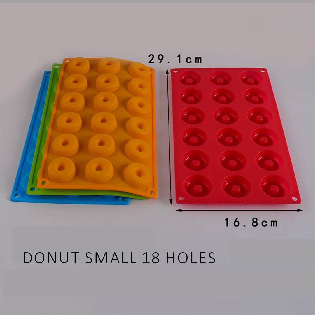 Cetakan Donat Silikon Donuts Silicone Mold Loyang Baking Kue