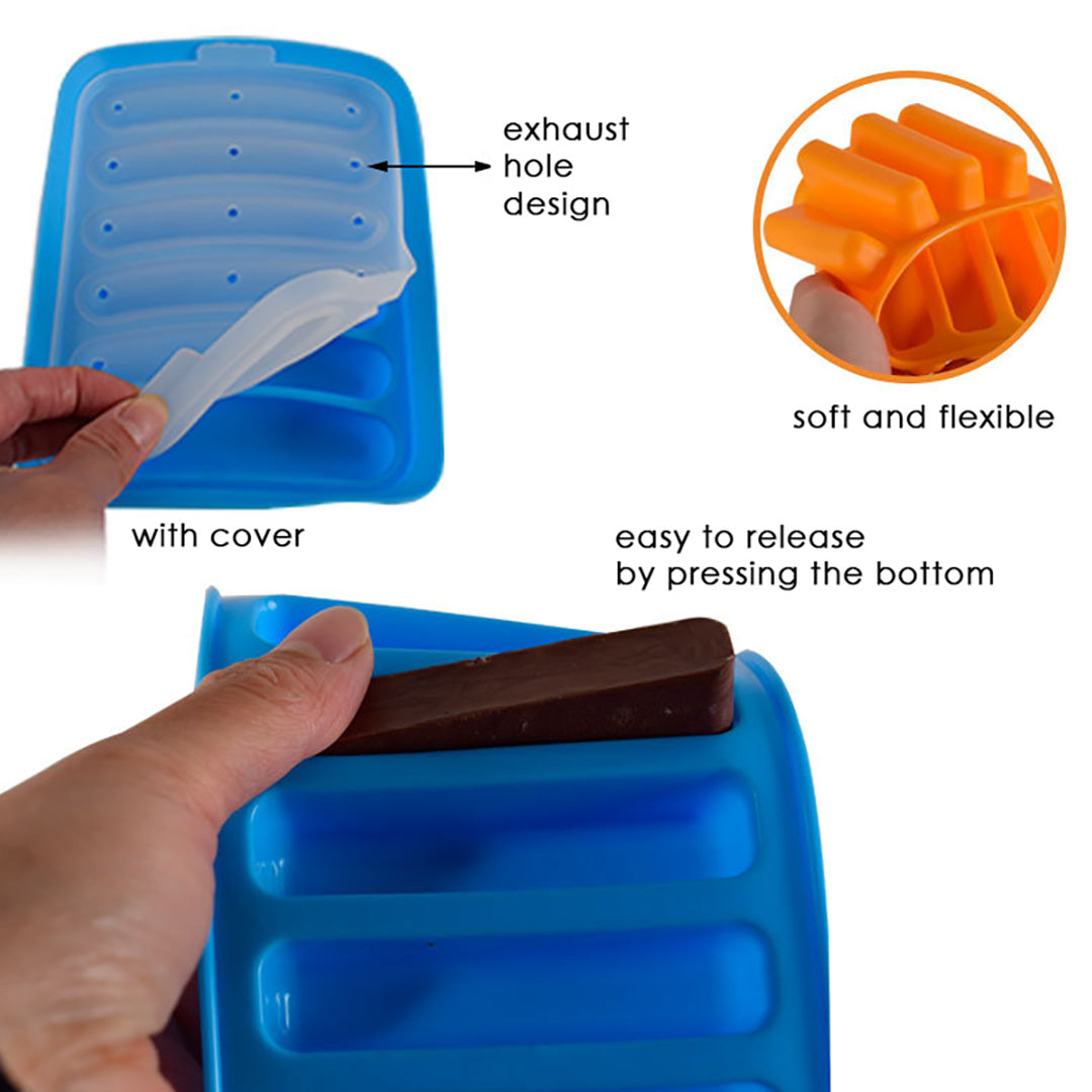 Cetakan Sosis Kue Telur Puding Es Silikon DIY Sausage Mold
