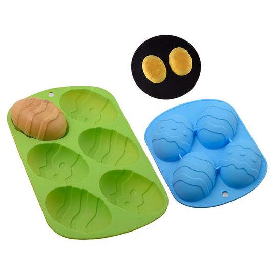 Cetakan Silikon Es Pudding Jelly Coklat Bentuk Telur Paskah Easter Egg Shaped Mold