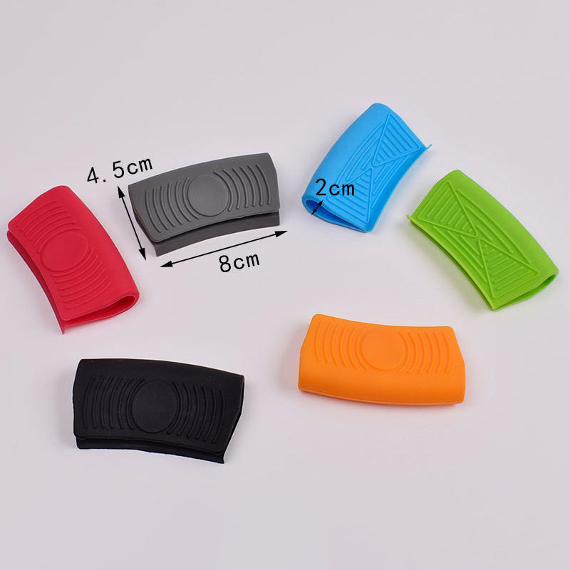 Jepit Penahan Panas Kupu Silikon Klip Anti Panas Pelindung Tangan Magnet Panci
