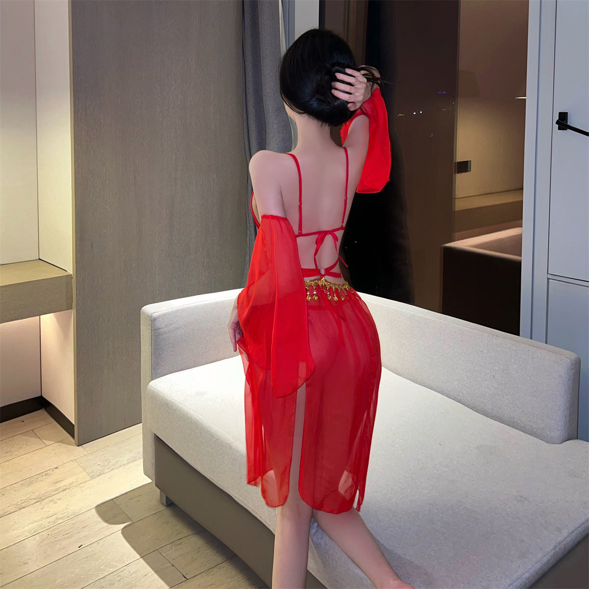 Lingerie Costume Chinese Ancient Two Pieces Tassel UC0868