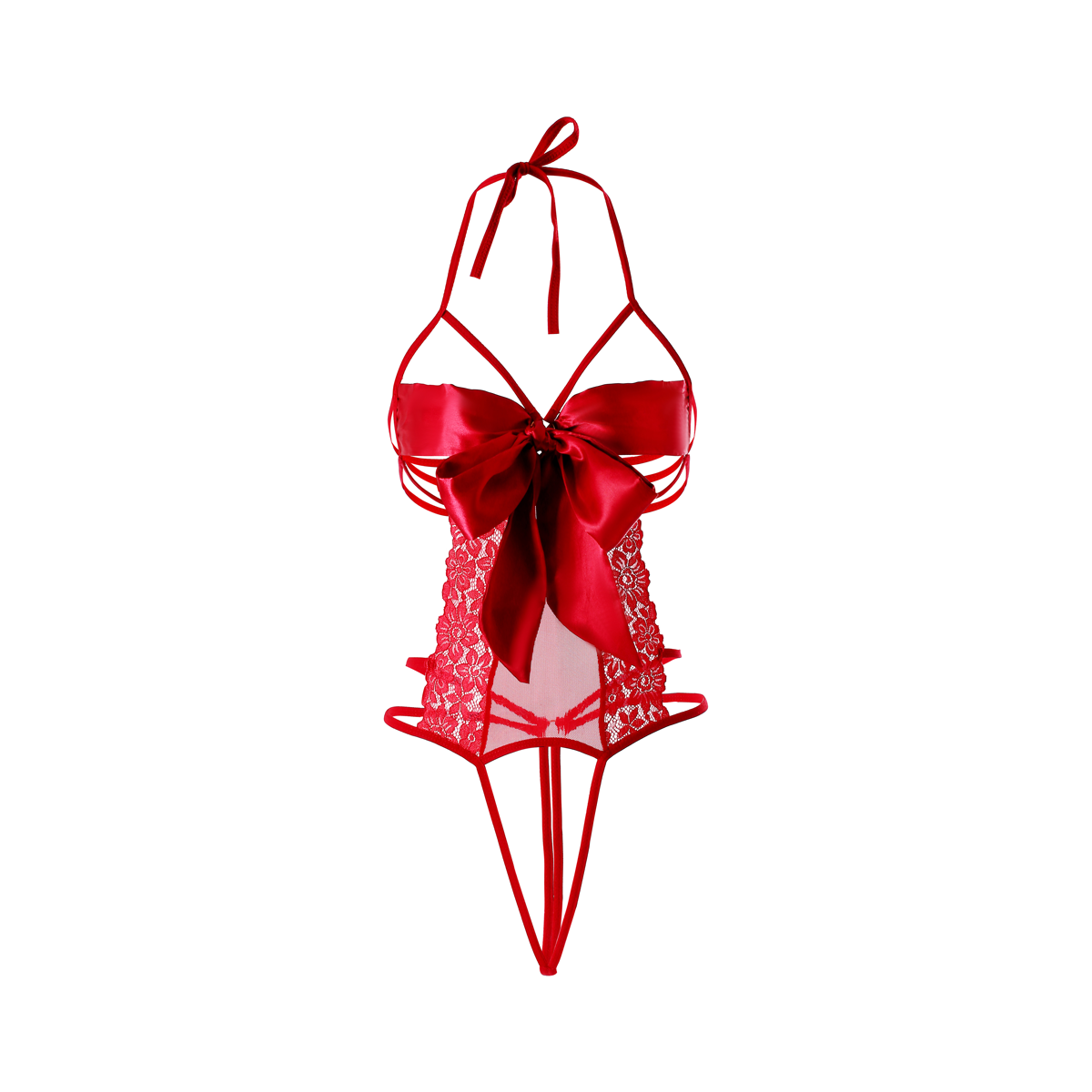 Lingerie Teddy Bow Chest Lace Lower UD1080