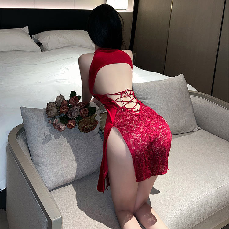 Lingerie Babydoll Lace Cheongsam UY0395