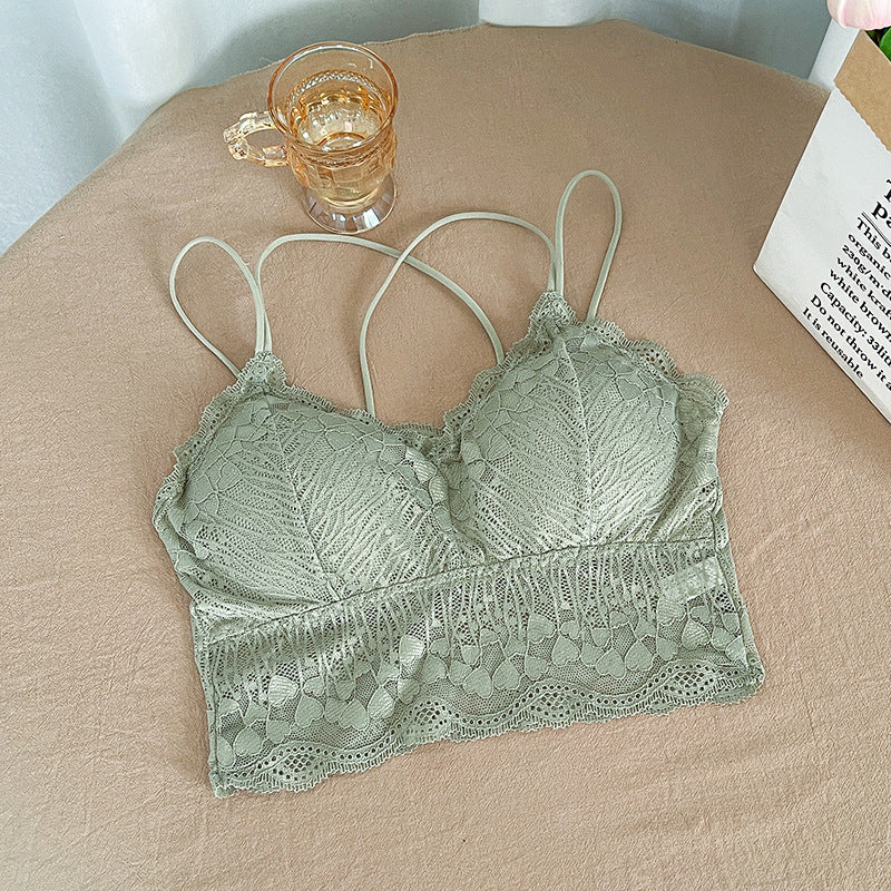 Tank Top Bra Lace Double Sling WUT4451