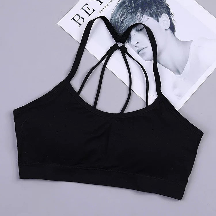 Tank Top Bra Letter Parachute Back WUT622