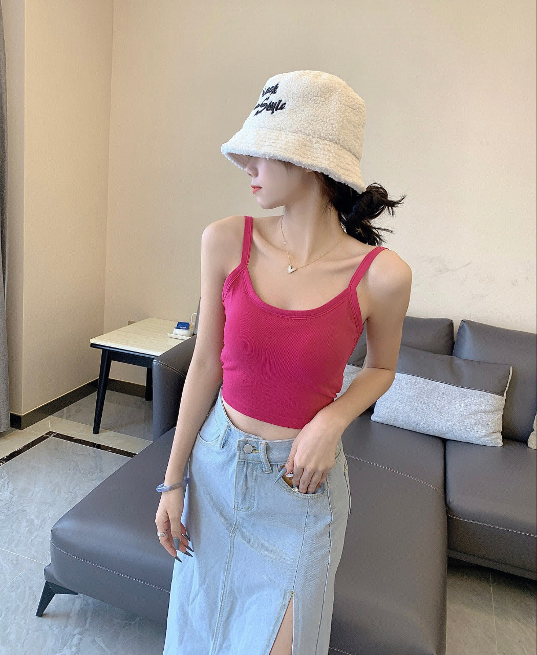 Tank Top Bra Cross Backless WUTT567