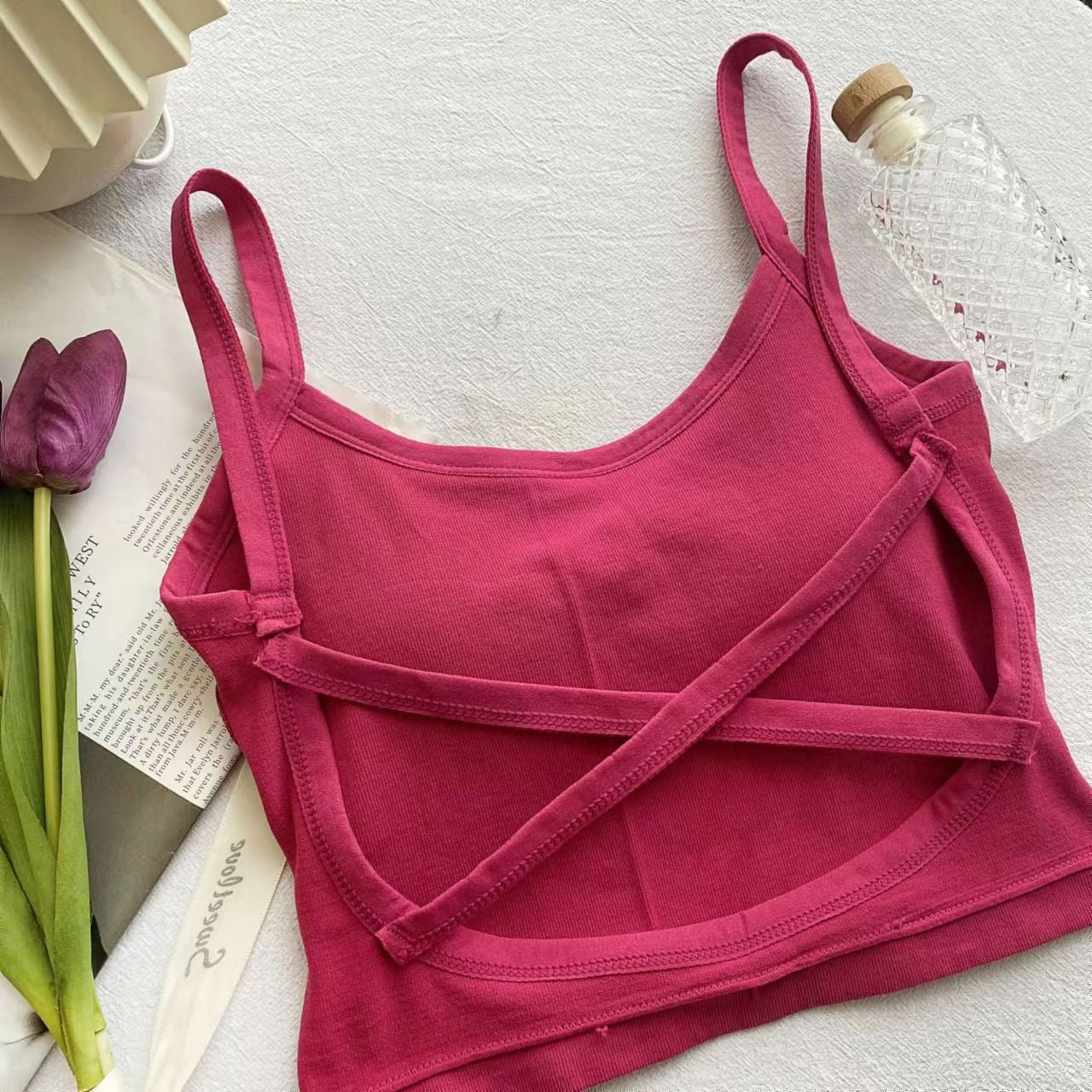Tank Top Bra Cross Backless WUTT567