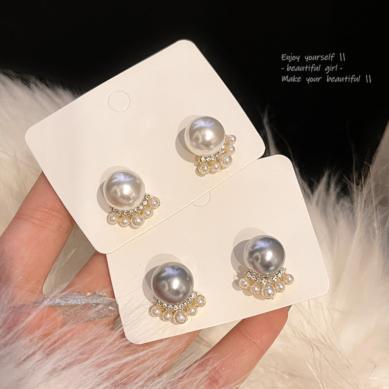 Earring Stud Small Fragrance Style Pearl XEA1511