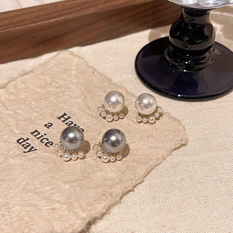 Earring Stud Small Fragrance Style Pearl XEA1511