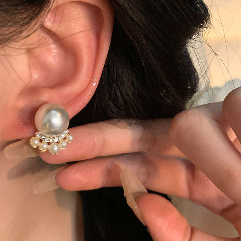Earring Stud Small Fragrance Style Pearl XEA1511