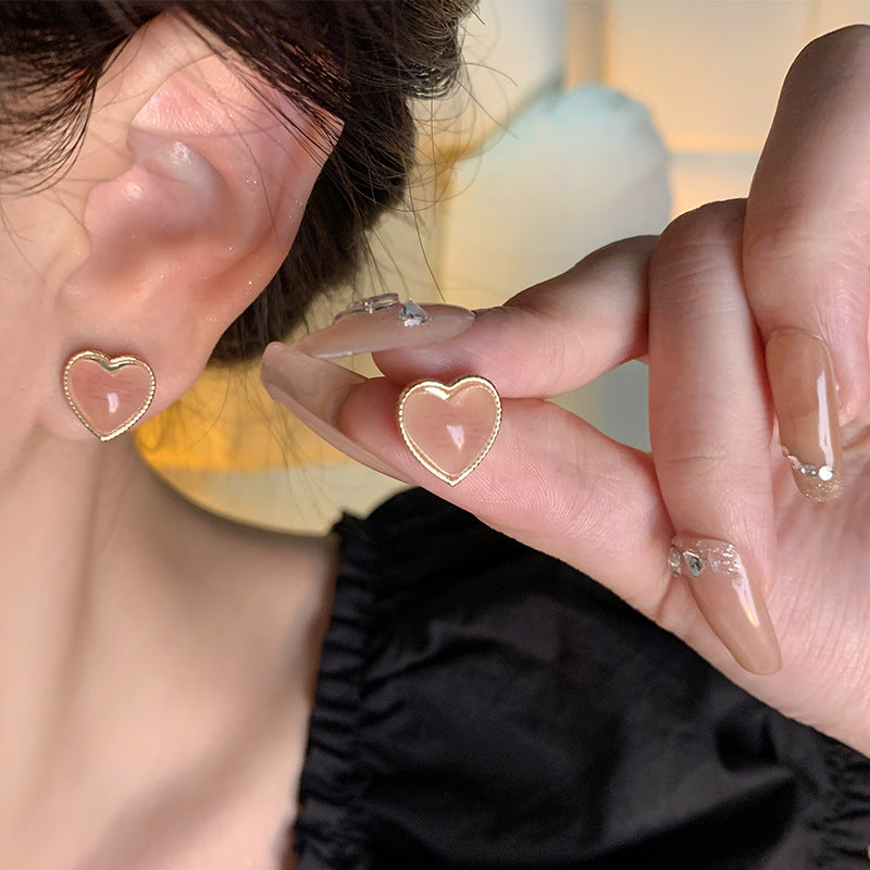 Earring Stud Simple Versatile Temperament Love XEA1596