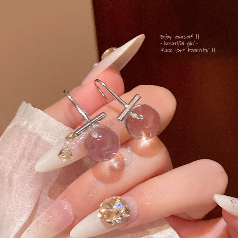 Earring Hook Cold Style Simple Transparent Geometric XEA1741