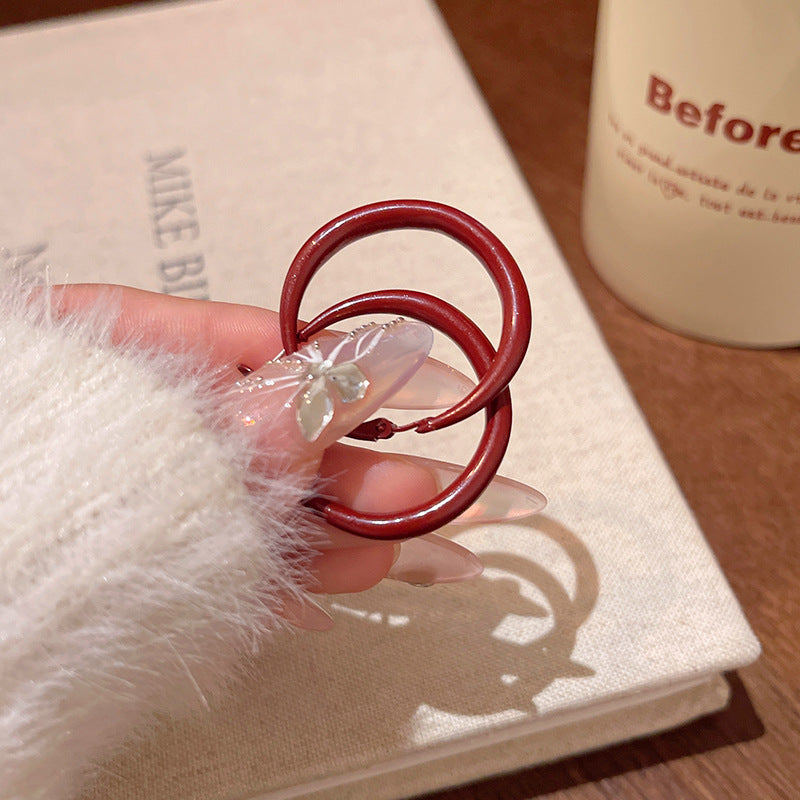 Earring Hoop Retro Simple Large Circle XEA1929