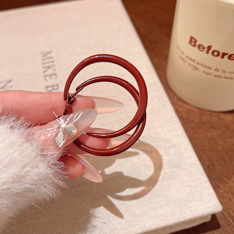 Earring Hoop Retro Simple Large Circle XEA1929