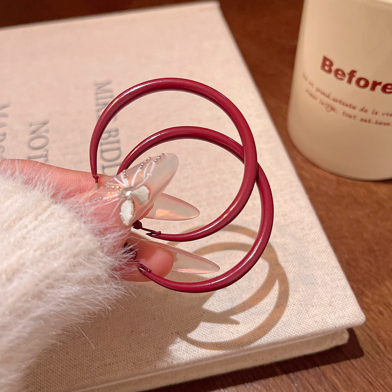 Earring Hoop Retro Simple Large Circle XEA1929