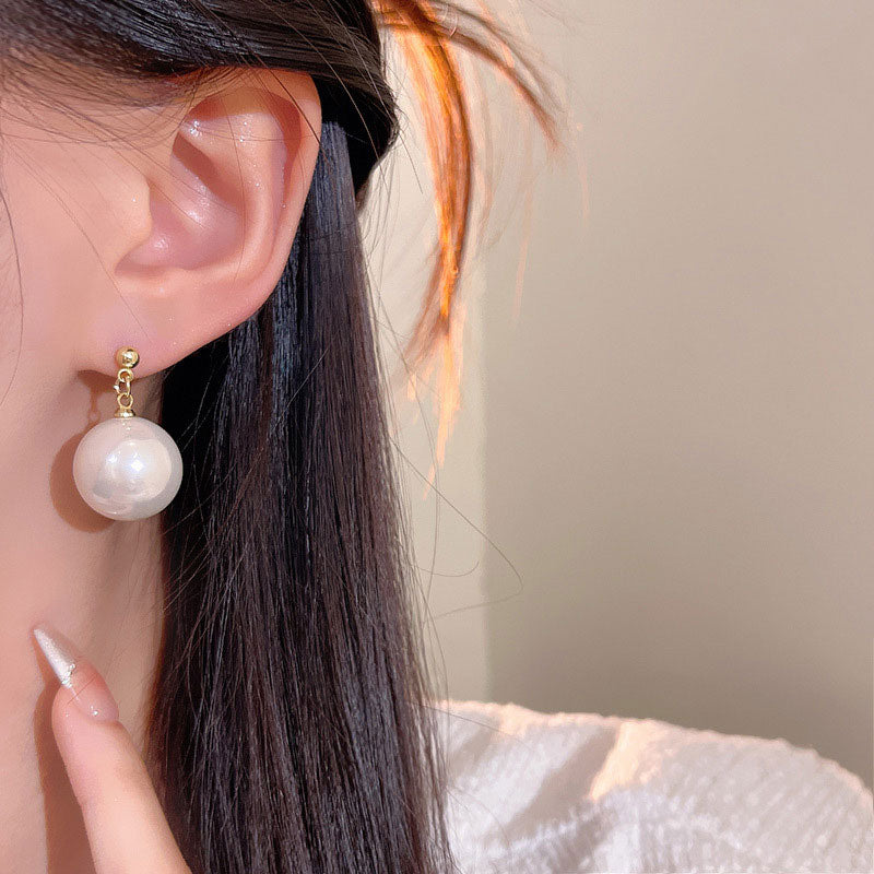 Earring Stud Light Luxury Niche Elegant Temperament Large Pearl XEA2065
