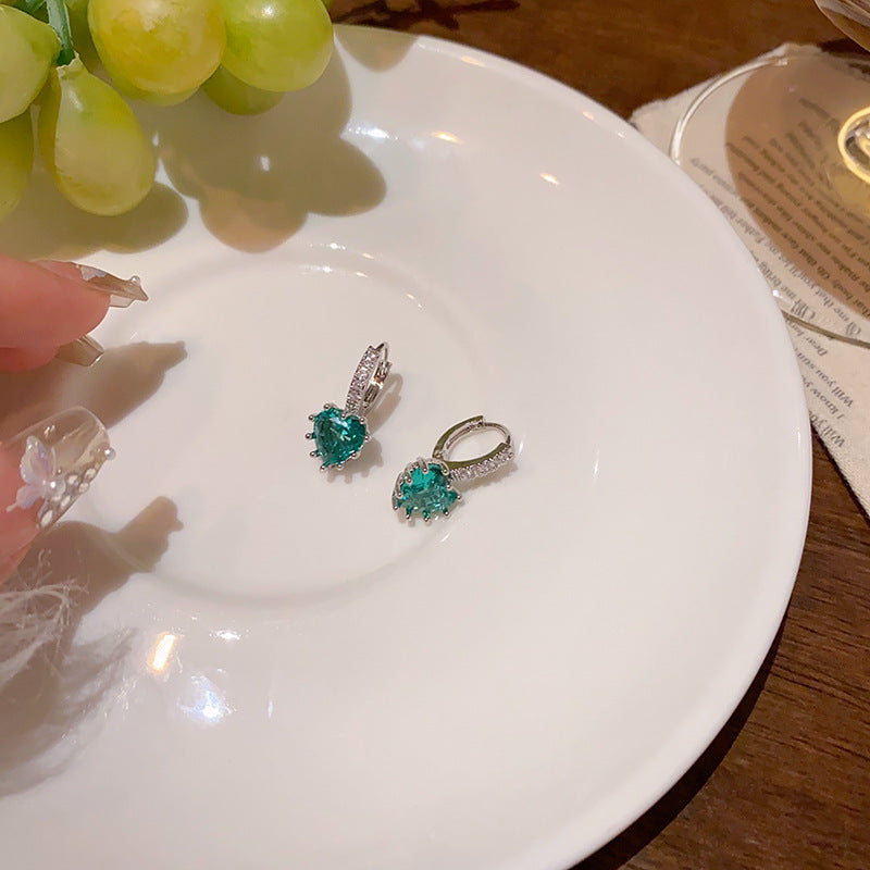 Earring Huggie Light Luxury Niche Exquisite Zircon Micro Inlaid Diamond XEE5743