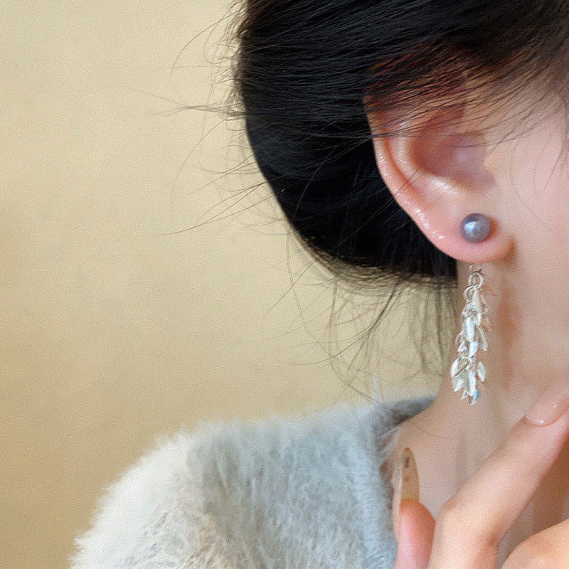 Earring Stud Long Tassel Wheat Ear XLA2031