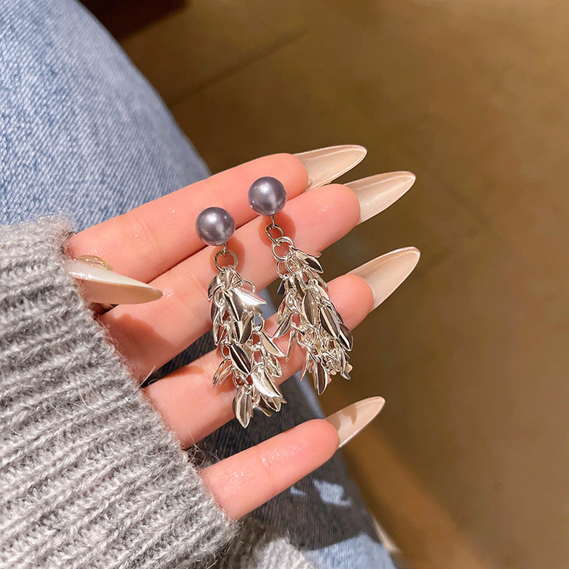 Earring Stud Long Tassel Wheat Ear XLA2031