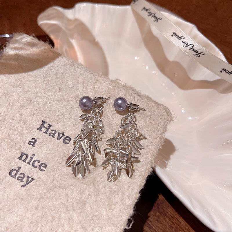 Earring Stud Long Tassel Wheat Ear XLA2031
