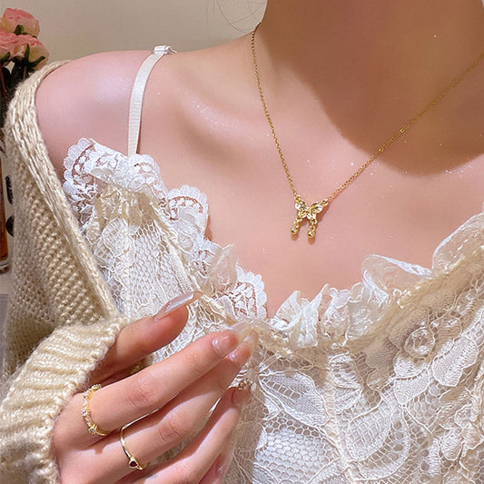 Necklace Light Luxury Niche High End Butterfly Pendant XNX1654