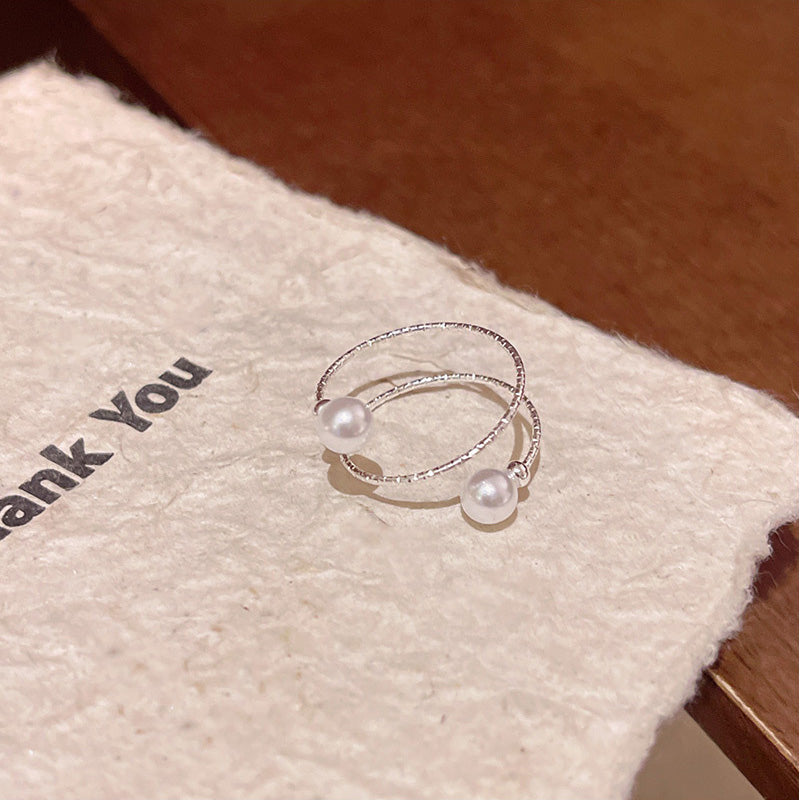 Ring Multi Layer Stacking Pearl XRJ0937