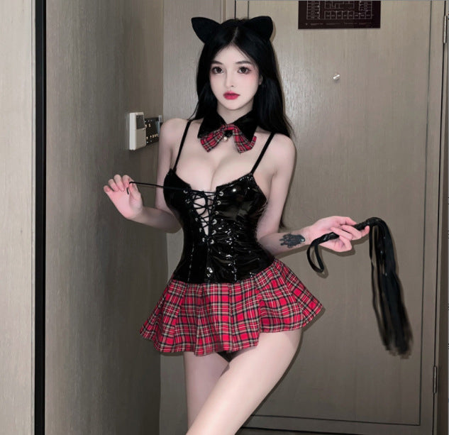 Lingerie Babydoll Plaid Skirt ZU0243