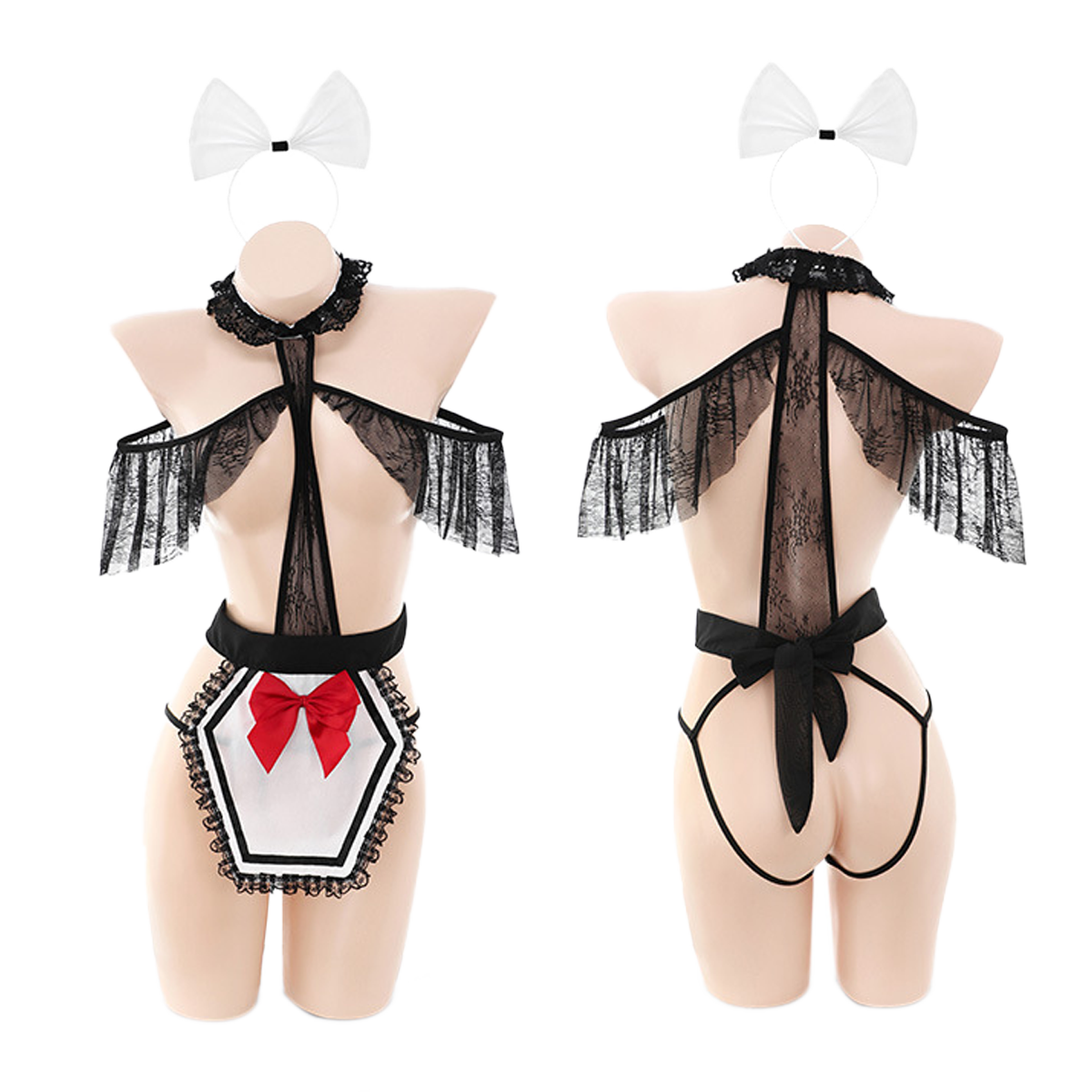 Lingerie Teddy Open Chest with Sleeves ZU2311