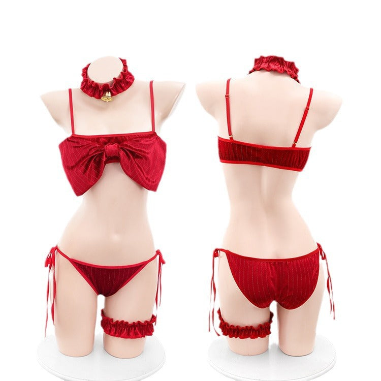 Lingerie Two Pieces Big Knot Chest ZU6408