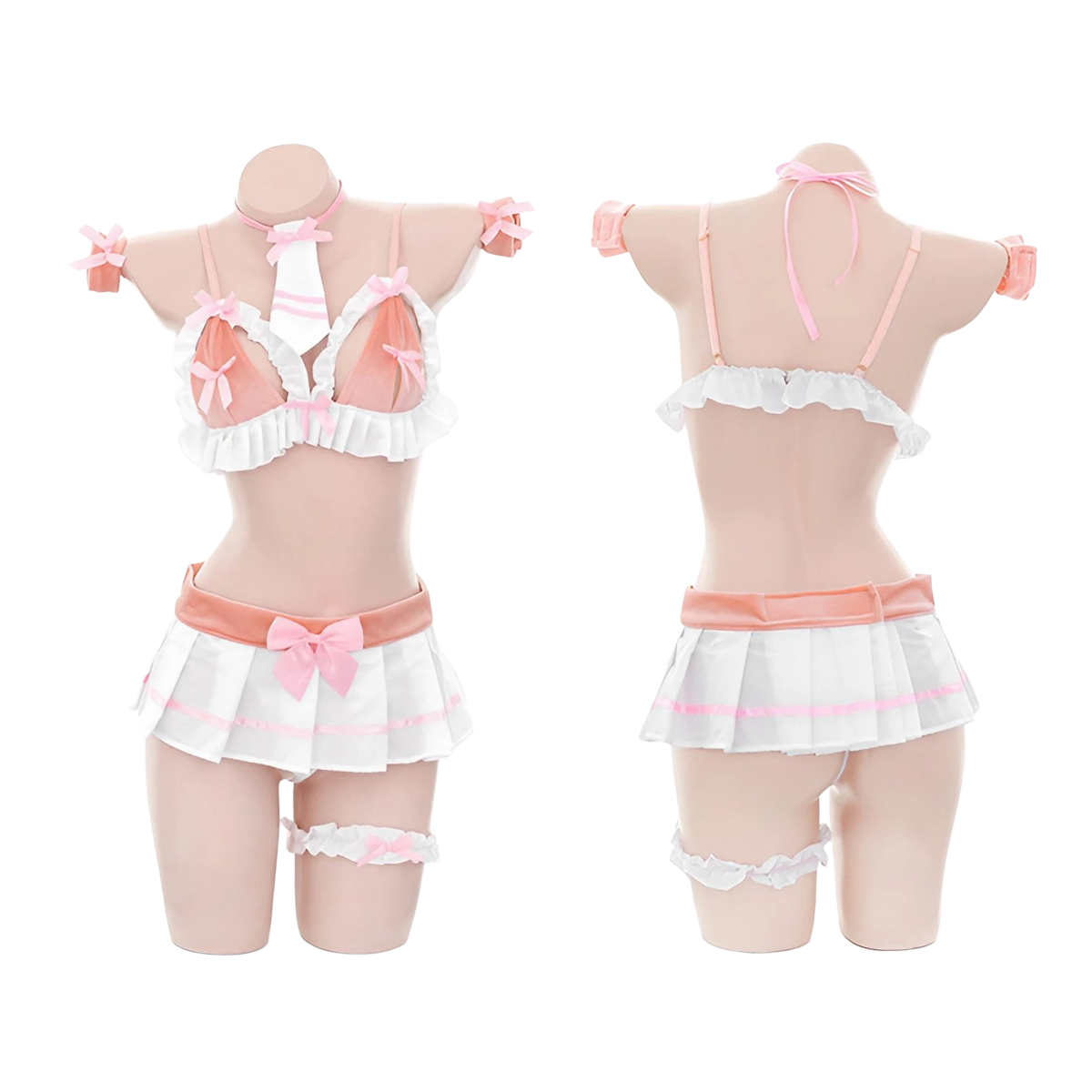Lingerie Two Pieces Bow Knot Skirt ZU6955
