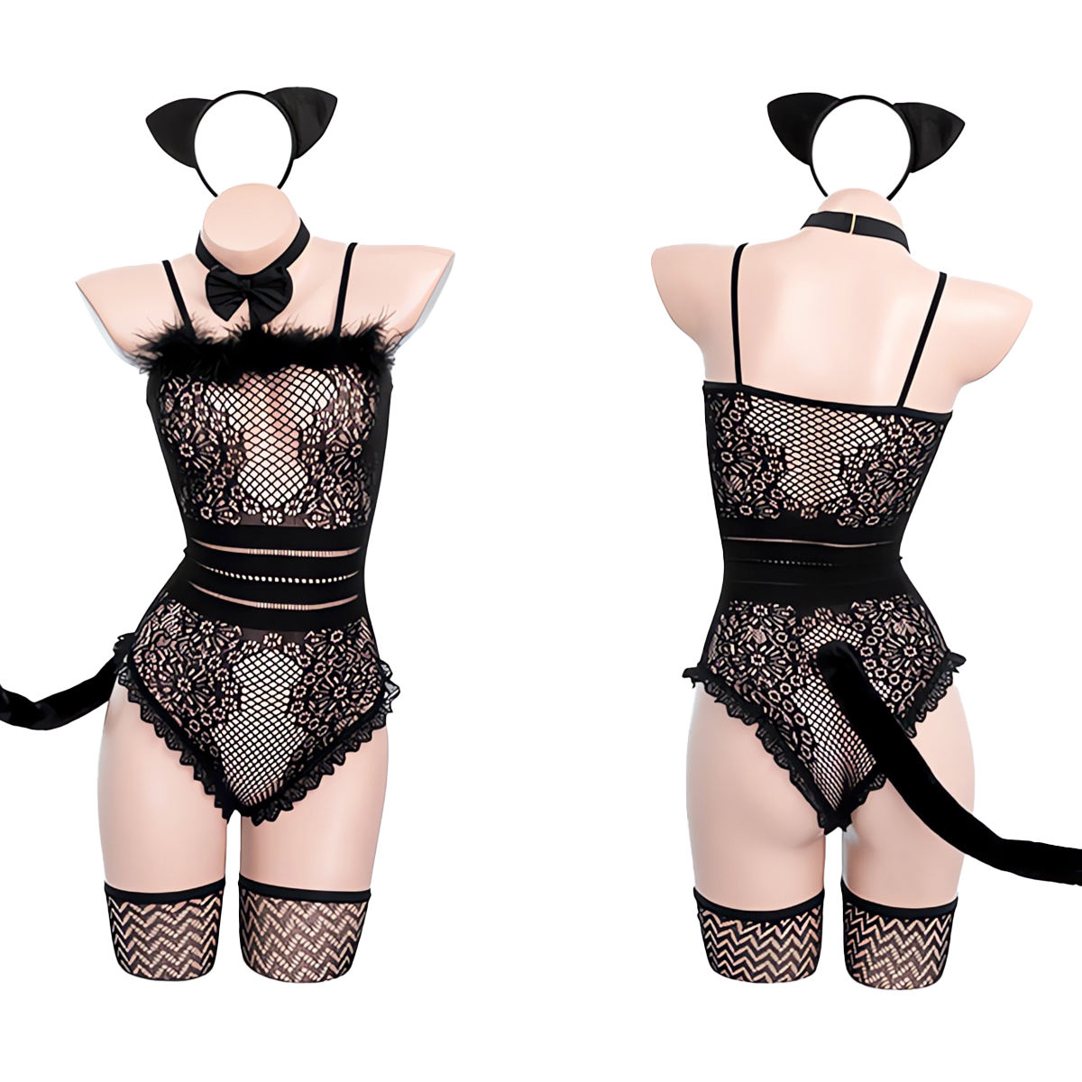 Lingerie Costume Cat Teddy Bodystocking ZU7447