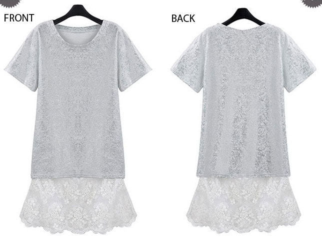 Short Sleeved Two Piece Shirt