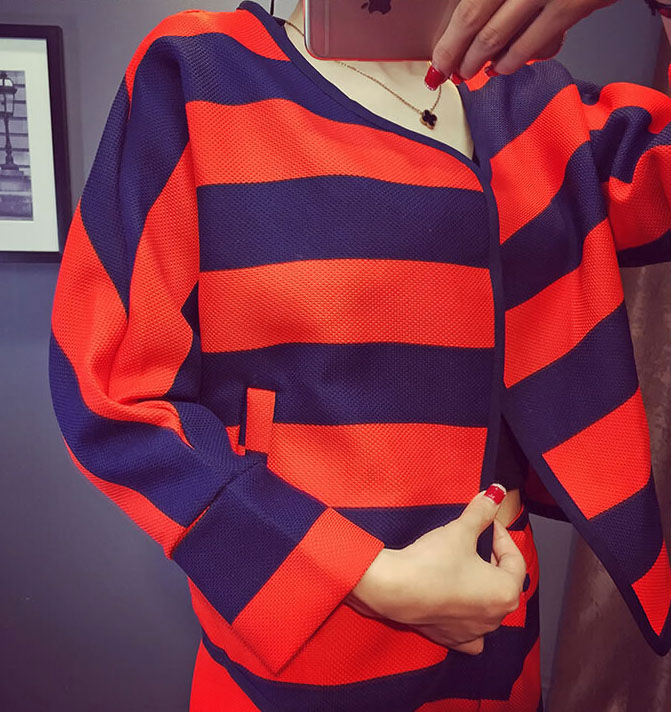 Striped Long Sleeved Blazer and Short Pants