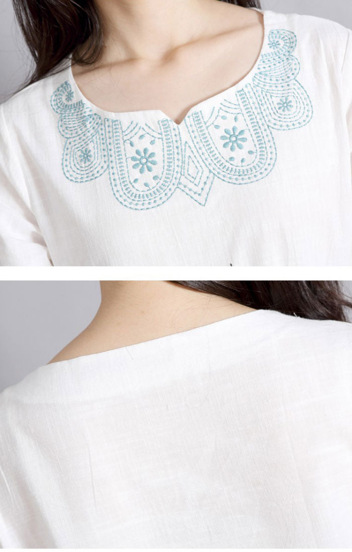 Shirt Embroidery Long Sleeved
