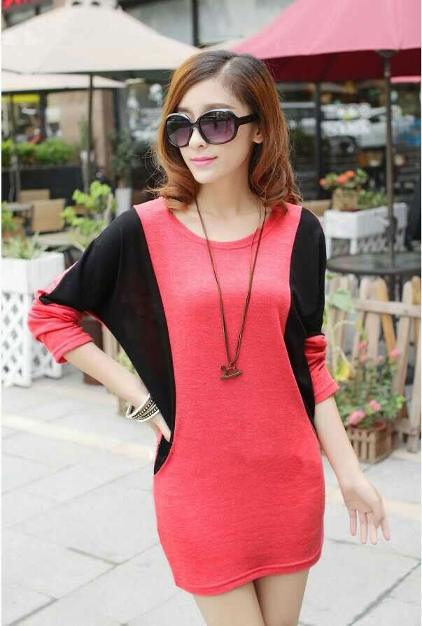 T-Shirt Black Long Sleeved Long