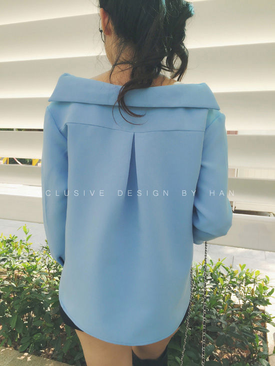 Shirt Long Sleeved Strapless Buttons