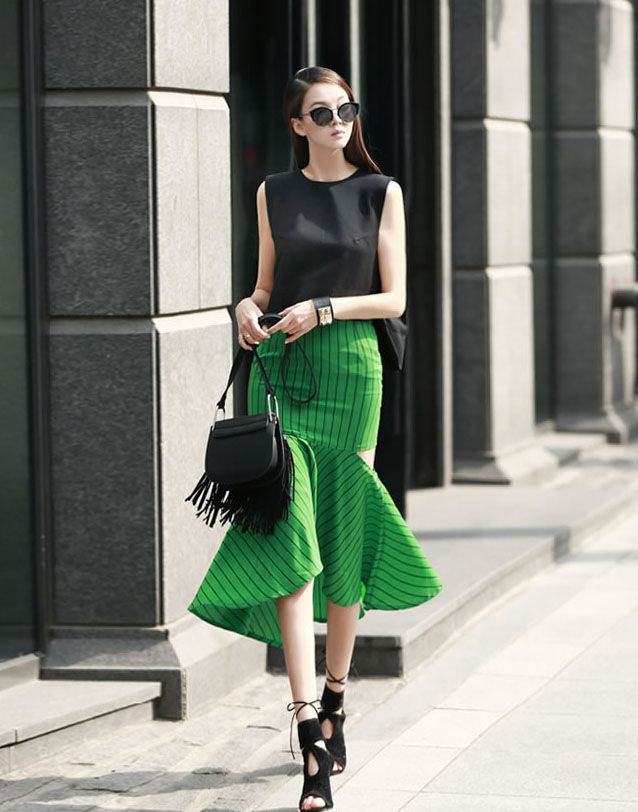 Shirt Sleeveless Tail Elegant
