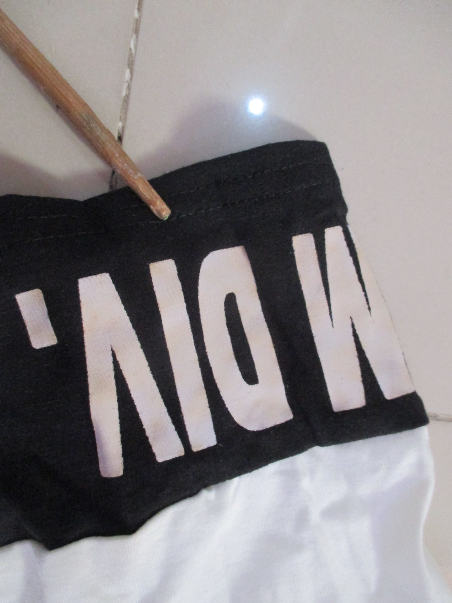 Black White Short Sleeved Letter T-Shirt and Short Pants Two Pieces