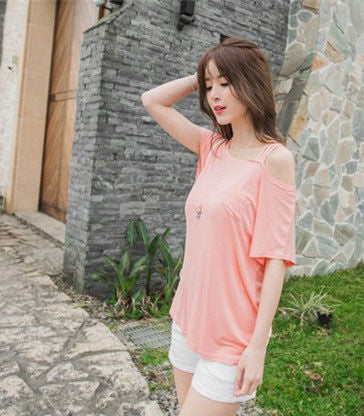 Shirt Short Sleeved One Strap Simply