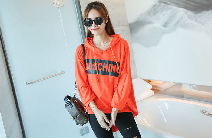 Sweater Moschino Bat Long Sleeved Hooded