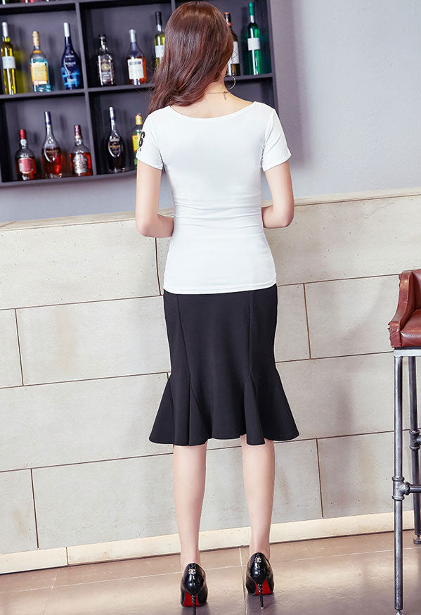 T-Shirt Flower 96 Short Sleeved Sexy