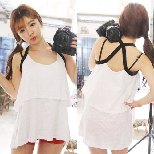 Halter Sleeveless Layer Woman Top