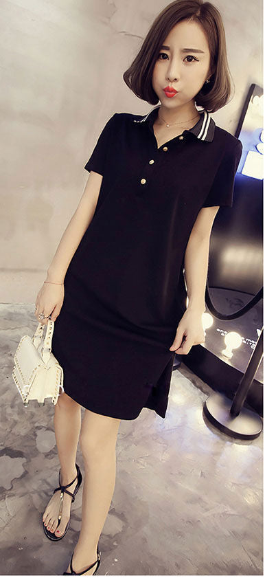 Dress Polo Katun Looney Tunes Kerah Lengan Pendek